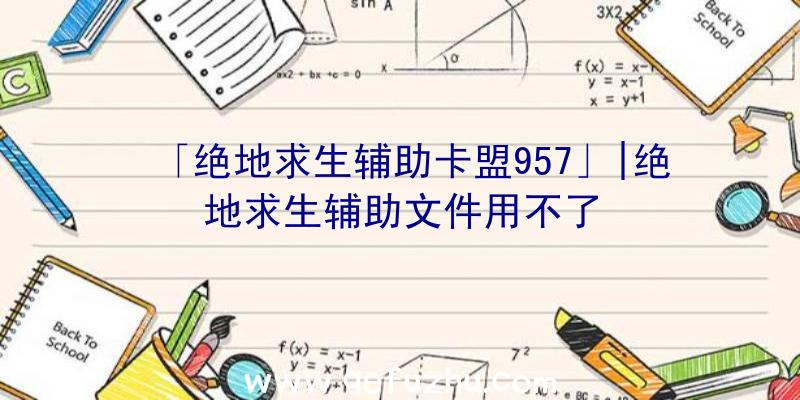 「绝地求生辅助卡盟957」|绝地求生辅助文件用不了